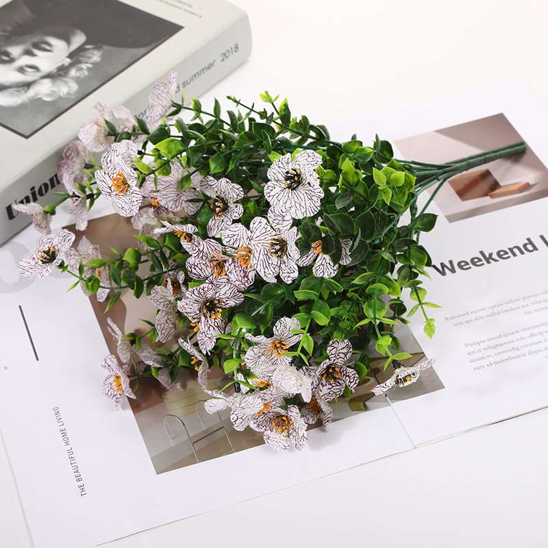 Konstgjorda vildblommor som aldrig vissnar – lämpliga för utomhusbruk (set om 4)