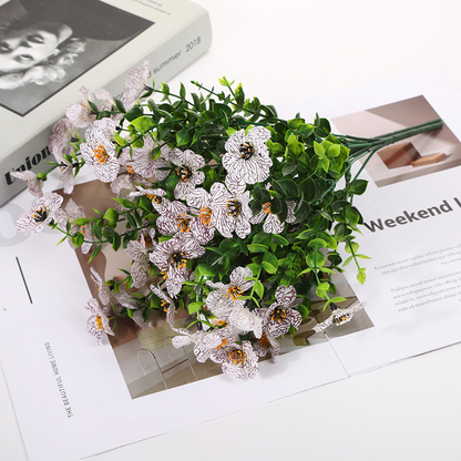 Konstgjorda vildblommor som aldrig vissnar – lämpliga för utomhusbruk (set om 4)