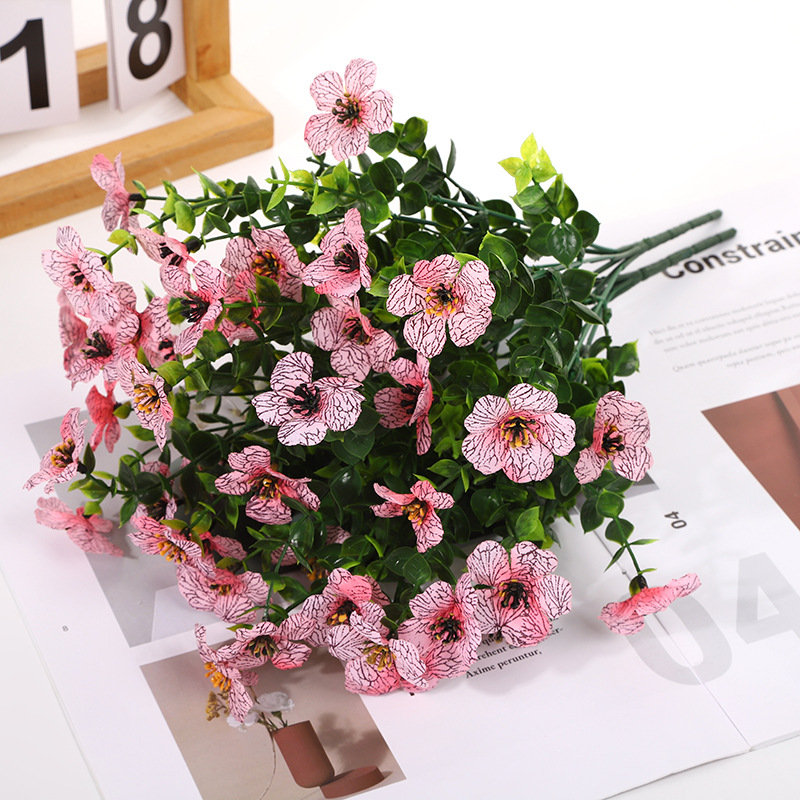 Konstgjorda vildblommor som aldrig vissnar – lämpliga för utomhusbruk (set om 4)