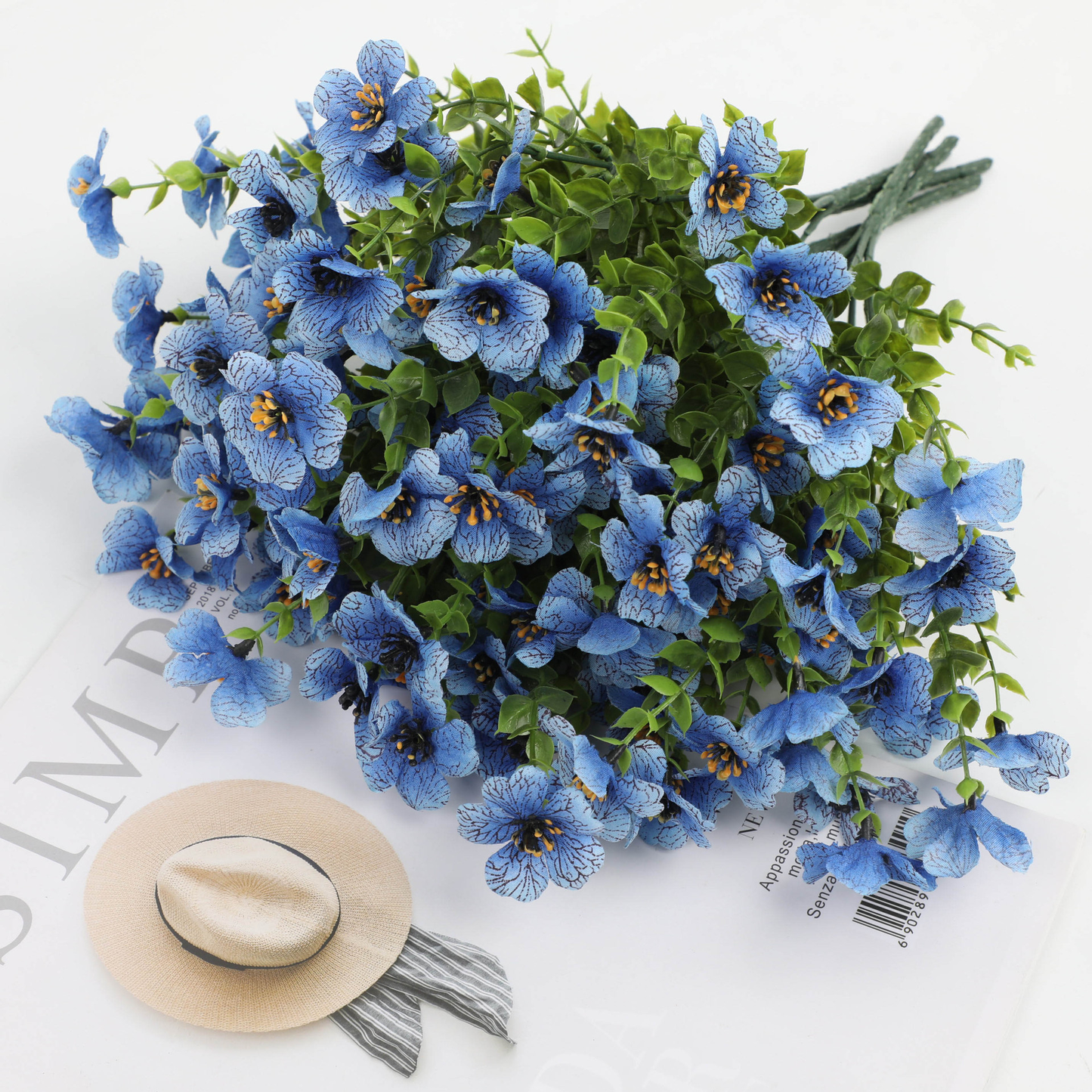 Konstgjorda vildblommor som aldrig vissnar – lämpliga för utomhusbruk (set om 4)