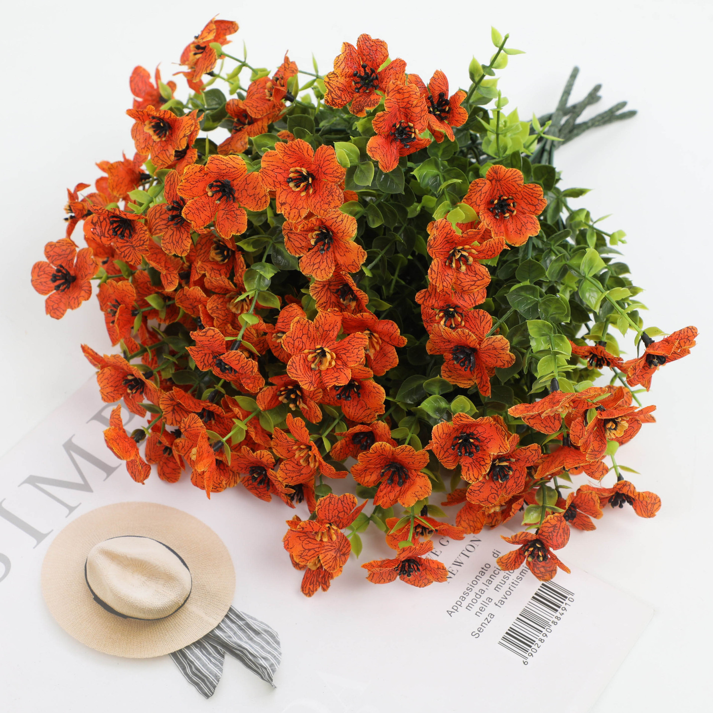Konstgjorda vildblommor som aldrig vissnar – lämpliga för utomhusbruk (set om 4)