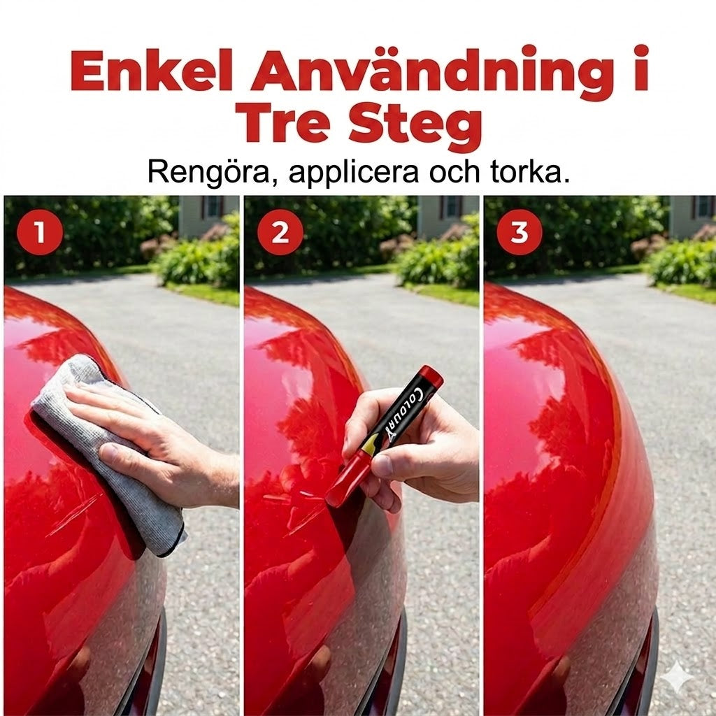🚗 One-touch lackpenna för bil - Repborttagning och lackreparation ✏️