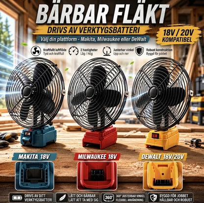 Bärbar batteridriven fläkt