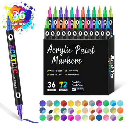 Acrylverf Markers met Dubbele Punt