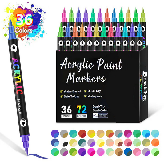 Acrylverf Markers met Dubbele Punt
