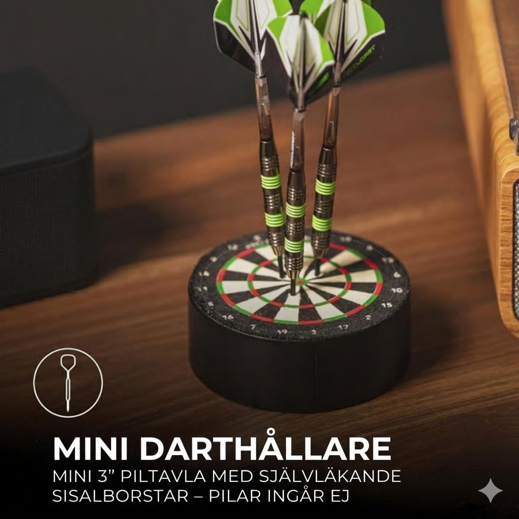 Lyxigt mini-dartställ