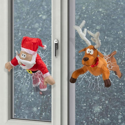 Grappige 'Oeps!' Kerstman & Rendier Decoratie
