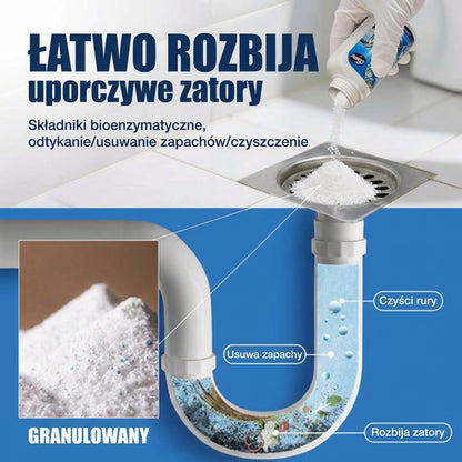 Kraftfull avloppsrens – flytande rörengöring för kök, dusch och toalett (löser upp hår och fett)