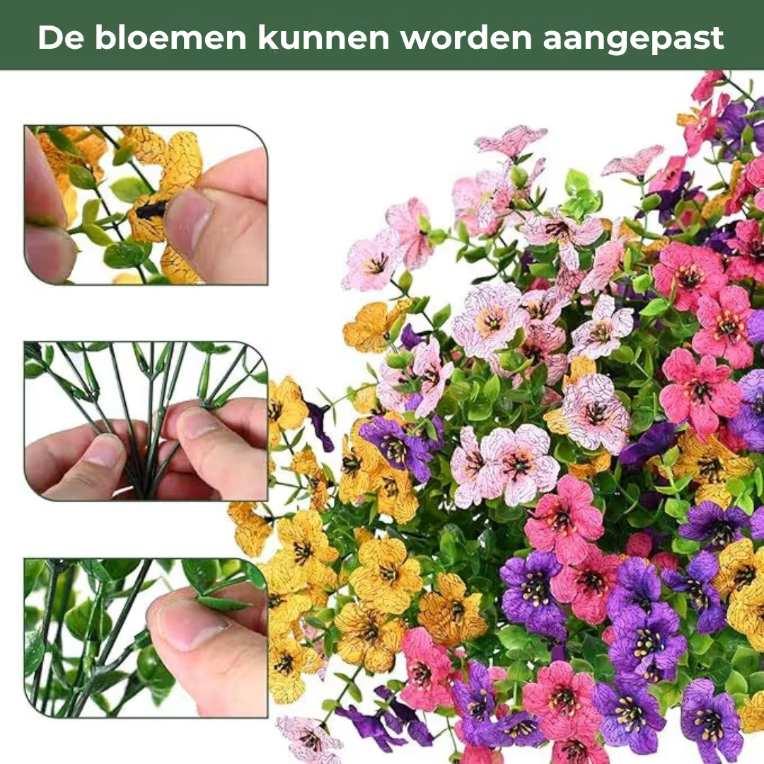 UV-beständiga konstgjorda blommor - 4-pack