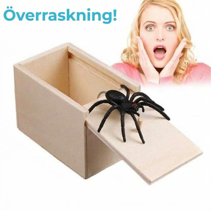 Rolig spindelbox för skämt