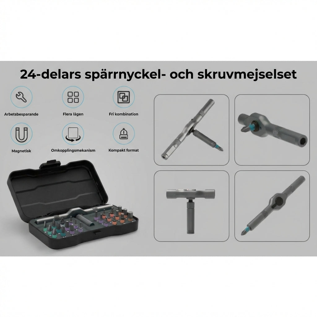 24-i-1 mini-skruvmejselset