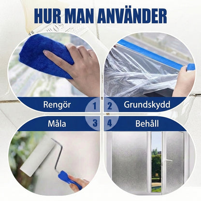 Frostat glasfärg – flytande insynsskydd (matt- och sandblästringseffekt)