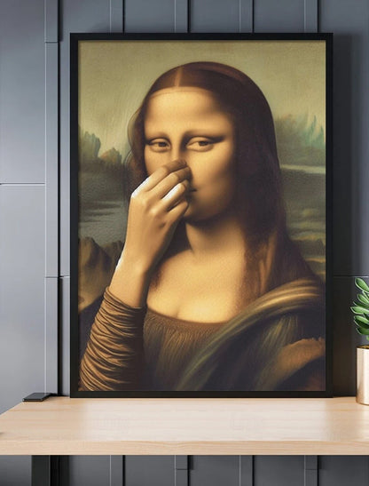 Humoristisk Mona Lisa-canvas