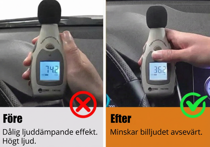 Universell bildörrstätning (5 m) – självhäftande vind- och bullerlist (B-typ)