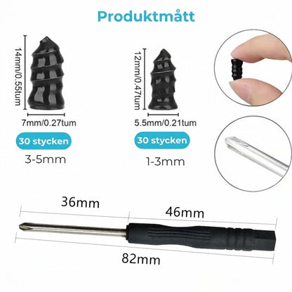 🔩 60-pack däckreparationspluggar i två storlekar