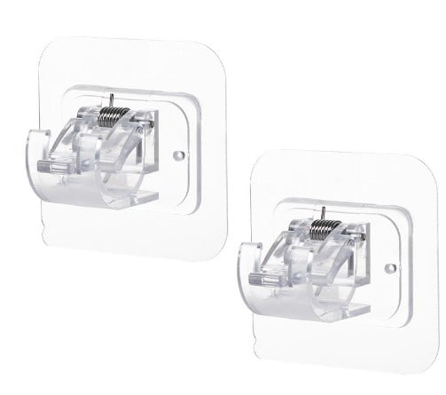 Justerbara gardinstångsfästen utan borrning (2-pack)