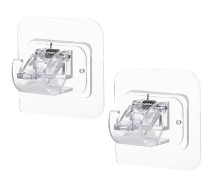 Justerbara gardinstångsfästen utan borrning (2-pack)