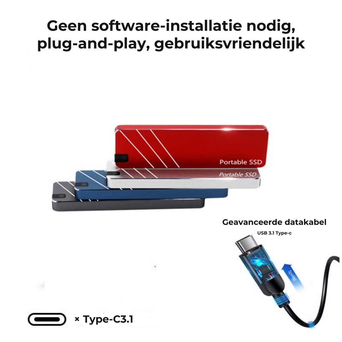 Snelle Externe SSD (USB 3.0)
