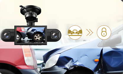 Professionell 360° dashcam – 4 kameror, full överblick – Full HD med mörkerseende och loopinspelning