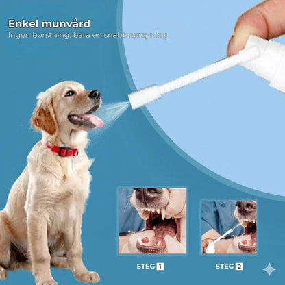 Tandspray för husdjurs tandvård