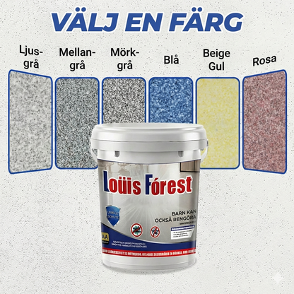 Epoxigolv med marmoreffekt – högblankt golvläggningsset (reptåligt och vattentätt)