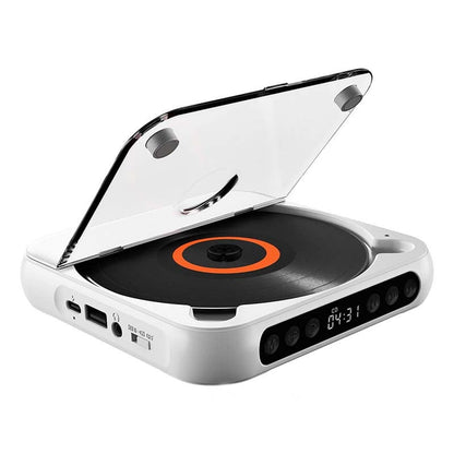 Bärbar CD-spelare med Bluetooth – uppladdningsbar Discman för bilen och på språng (Anti-Shock)