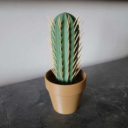 Automatisk tandpetare dispenser i kaktusform