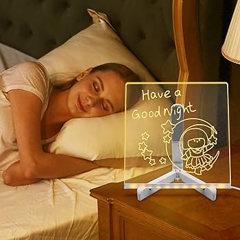 DoodleGlow™ magisk LED-ritplatta – lysande ritplatta för barn (med pennor och mallar)