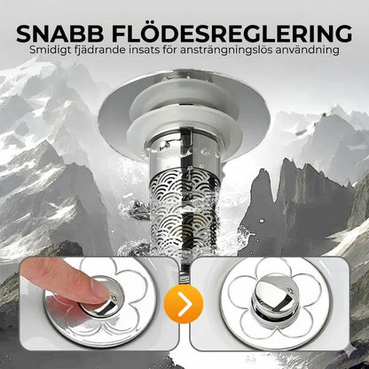 Universell pop-up-propp för handfat