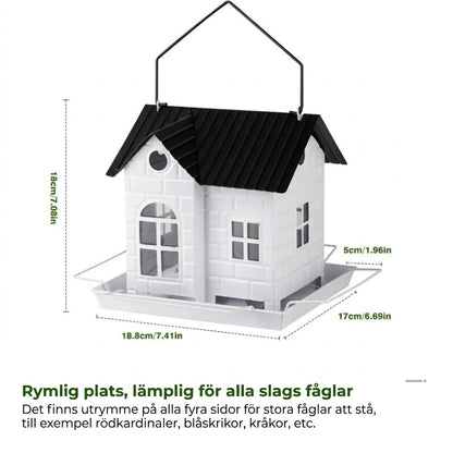 🕊️ Soldrivet fågelhus – automatisk belysning