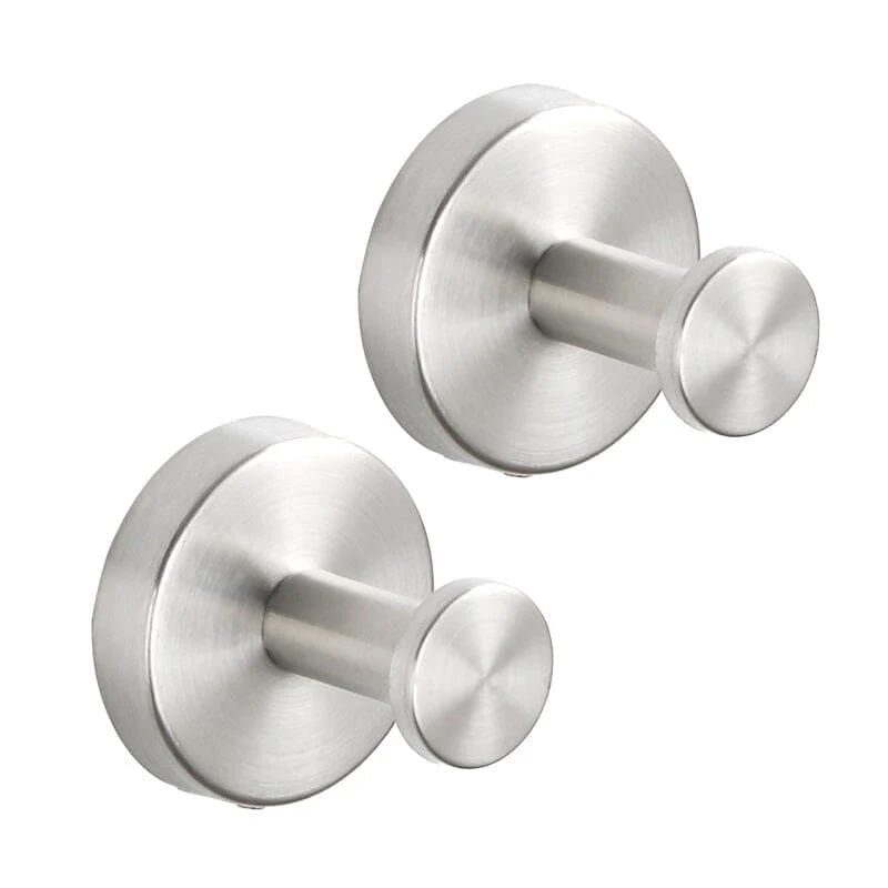 [2-pack] Kraftfulla sugkoppskrokar – Självhäftande väggkrokar utan borrning