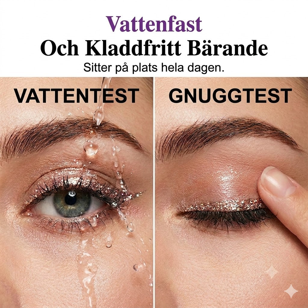 ✨ 8-delat set med glittriga flytande eyeliners