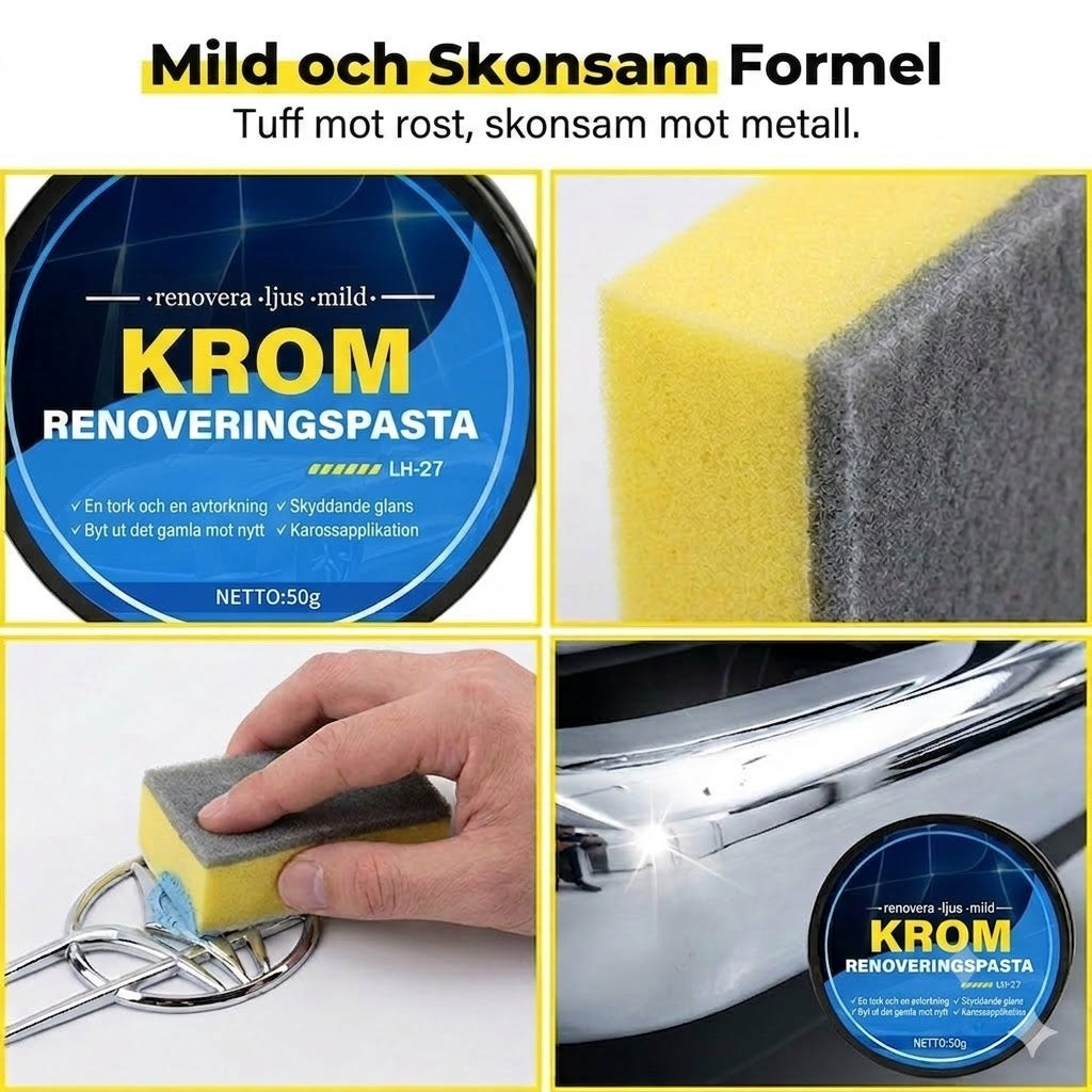 Reparationspasta för krom