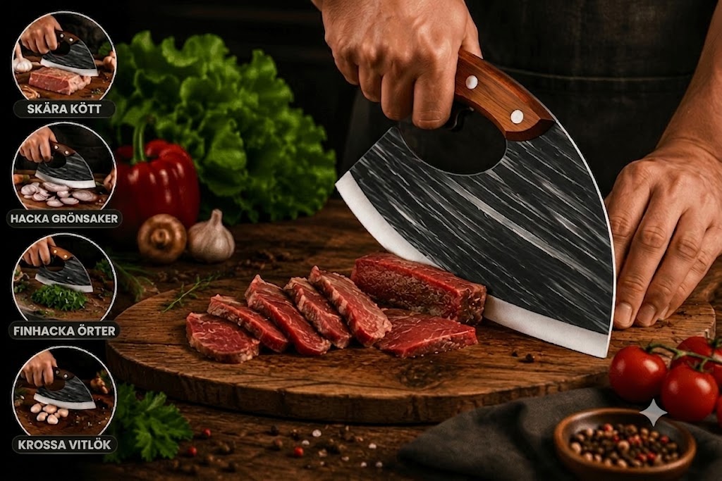 🔪 Premium köttknivset (2-delar) – Extremt vassa, perfekt för BBQ, grillning och matlagning.