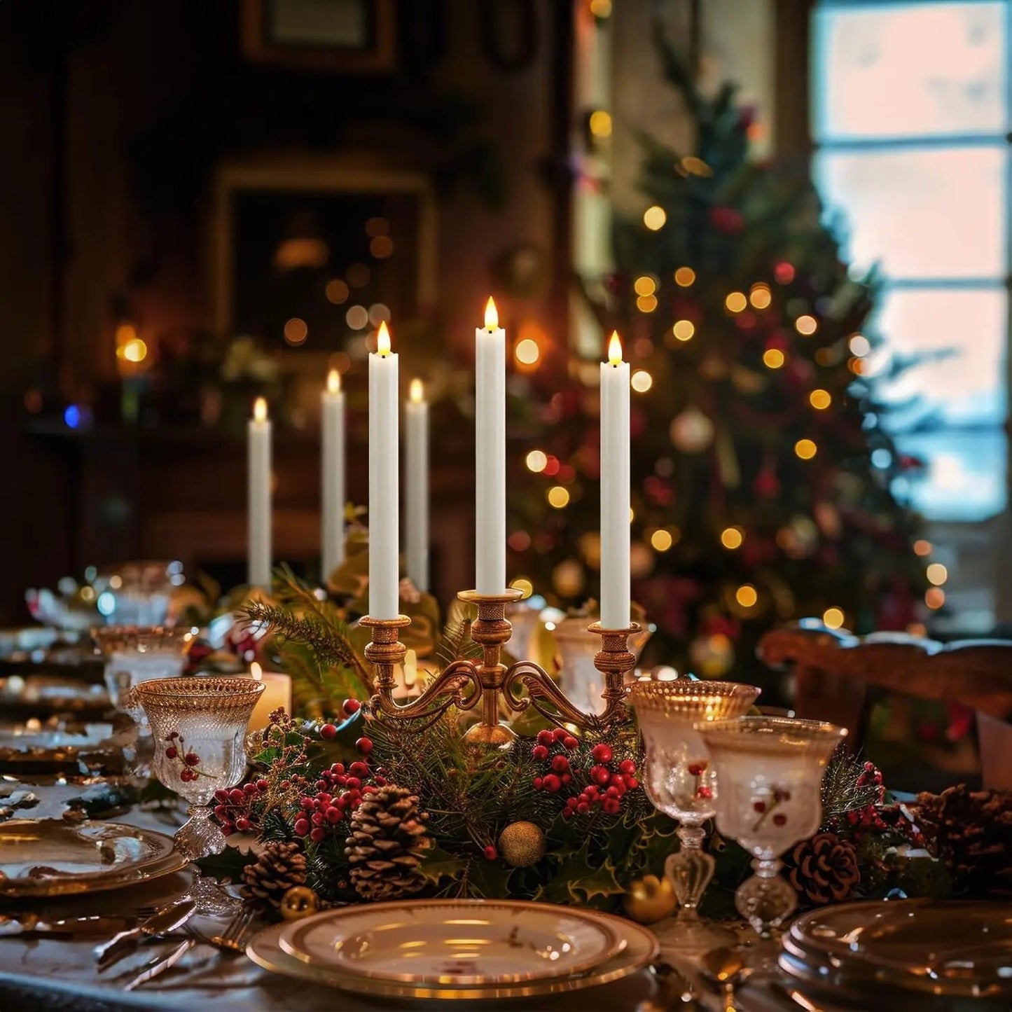 Sfeervolle Oplaadbare LED Kaarsen met Afstandsbediening & Timer