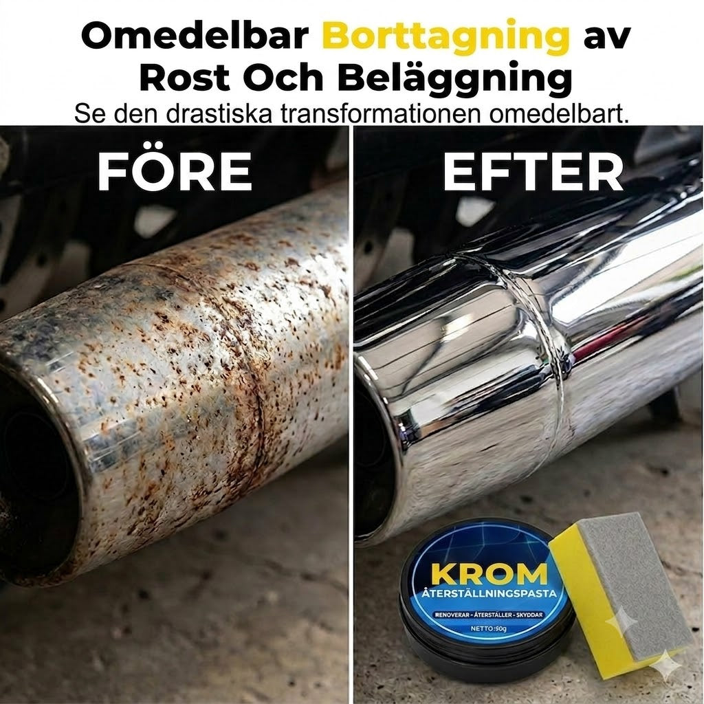Reparationspasta för krom