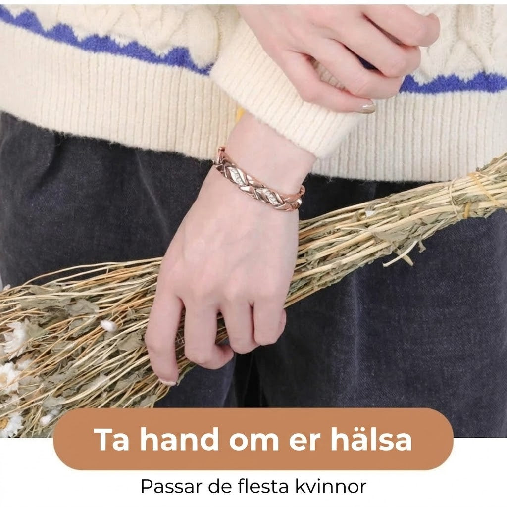 Magnetiskt koppararmband