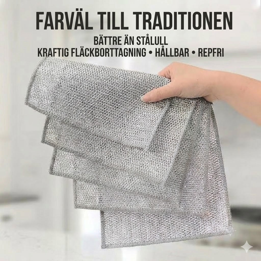 Diskdukar i ståltråd (10-pack)