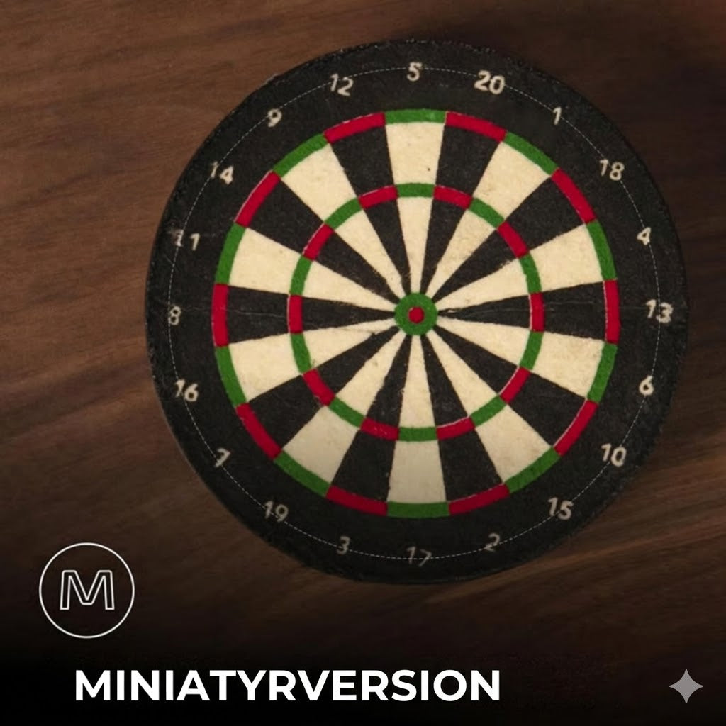 Lyxigt mini-dartställ