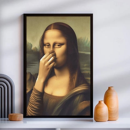 Humoristisk Mona Lisa-canvas