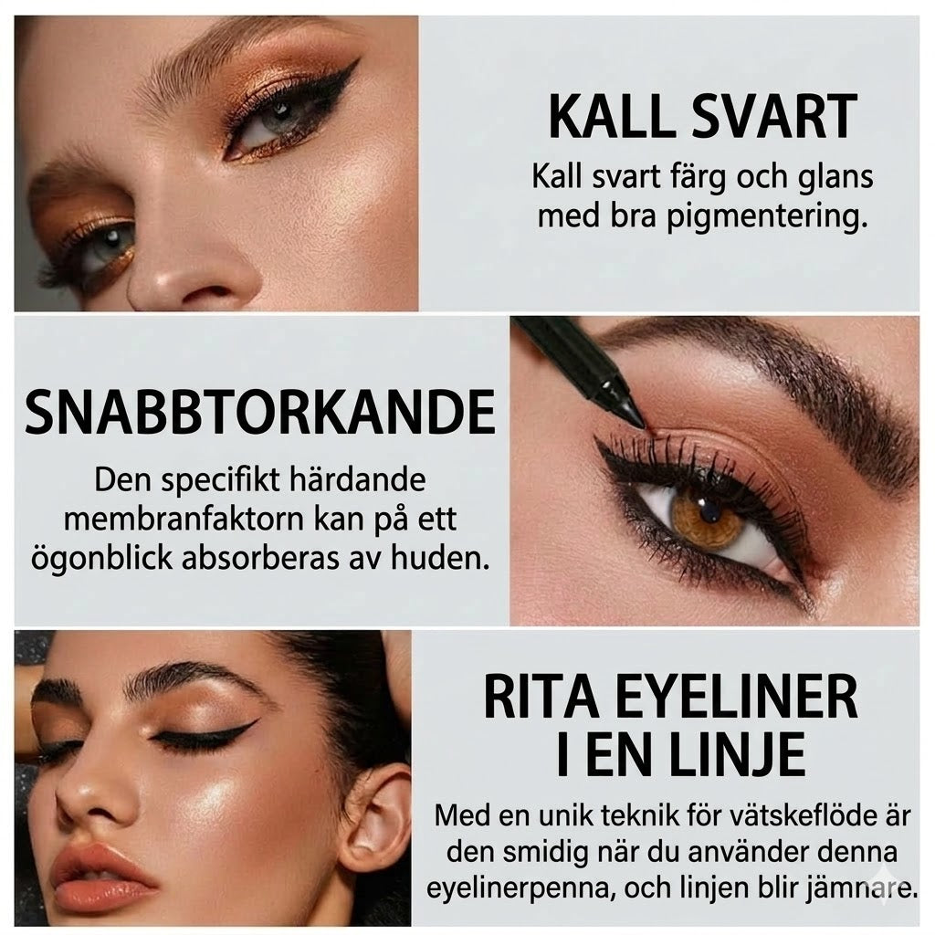 14-delars set med vattenfasta, färgglada gel-eyeliners 👁️🌈✏️