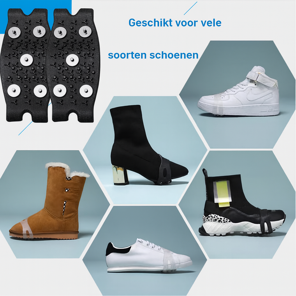 Antislip Schoenspikes met 5 Studs