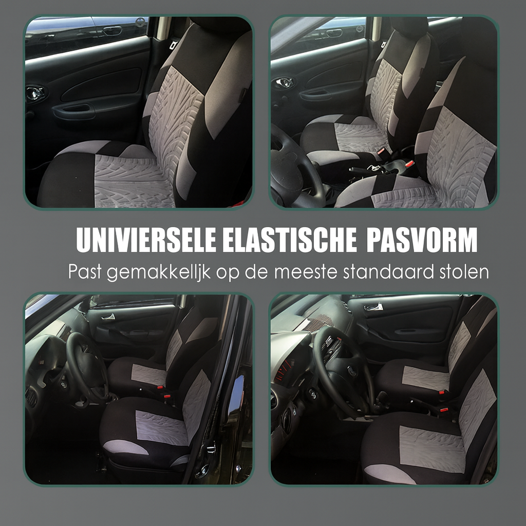 Stoere Autostoelhoezen Set (Bandenprofiel Look)