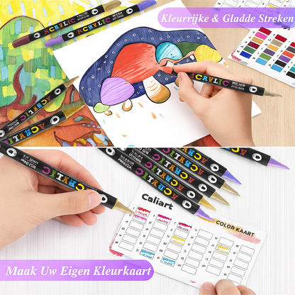 Acrylverf Markers met Dubbele Punt