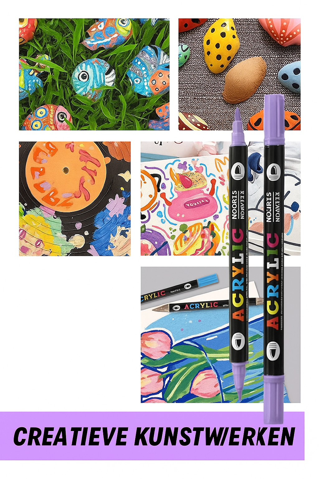 Acrylverf Markers met Dubbele Punt