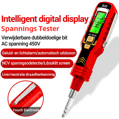 Digitale Contactloze Spanningstester (LCD-display)