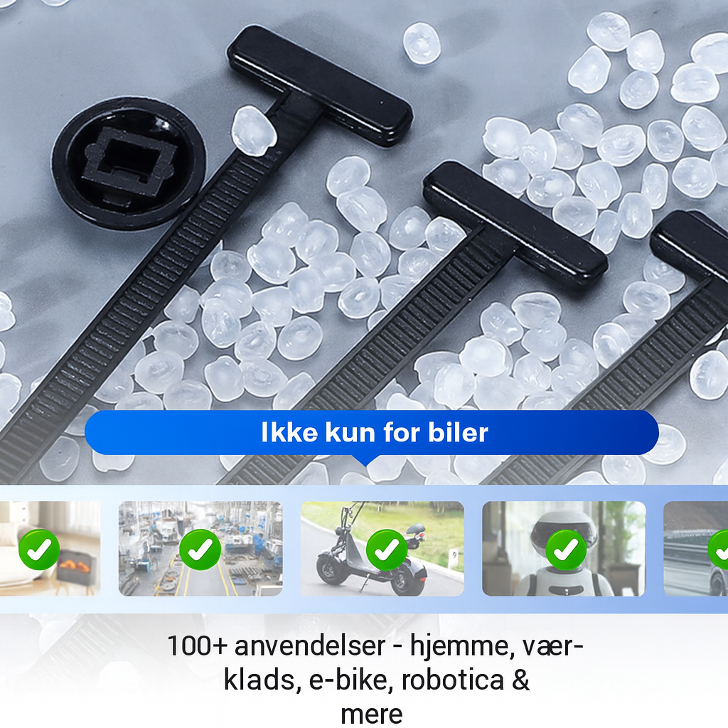 Genanvendelige nylon kabelbinder – 50-pak