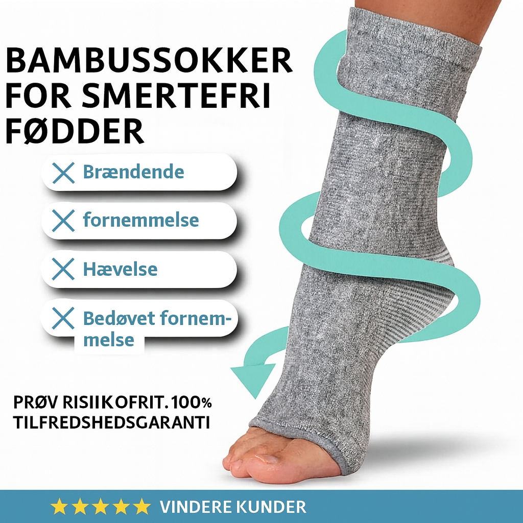 Bambusstrømper til smertefri fødder