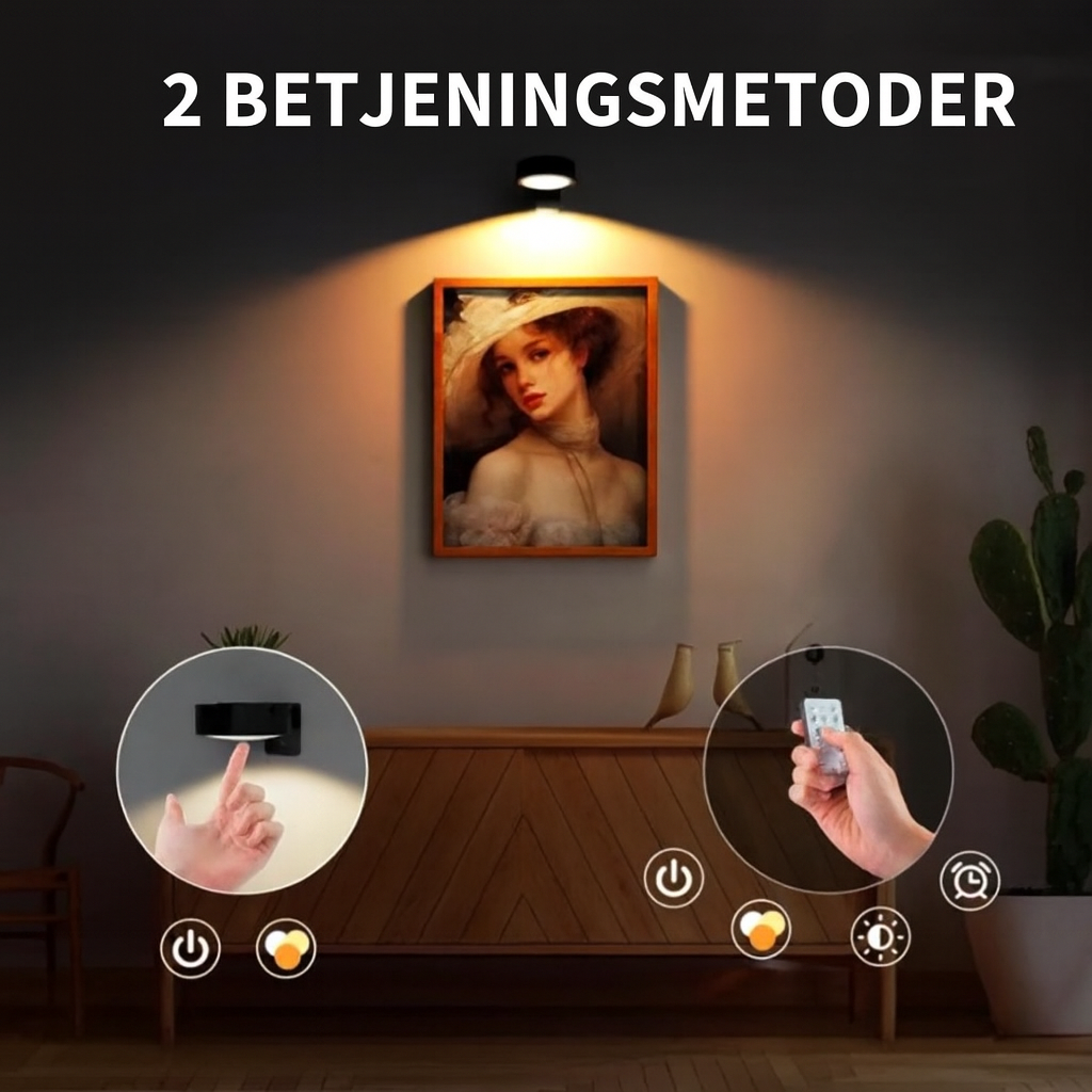 Magnetisk Trådløs Lampe – 1 sæt [3 stk.]