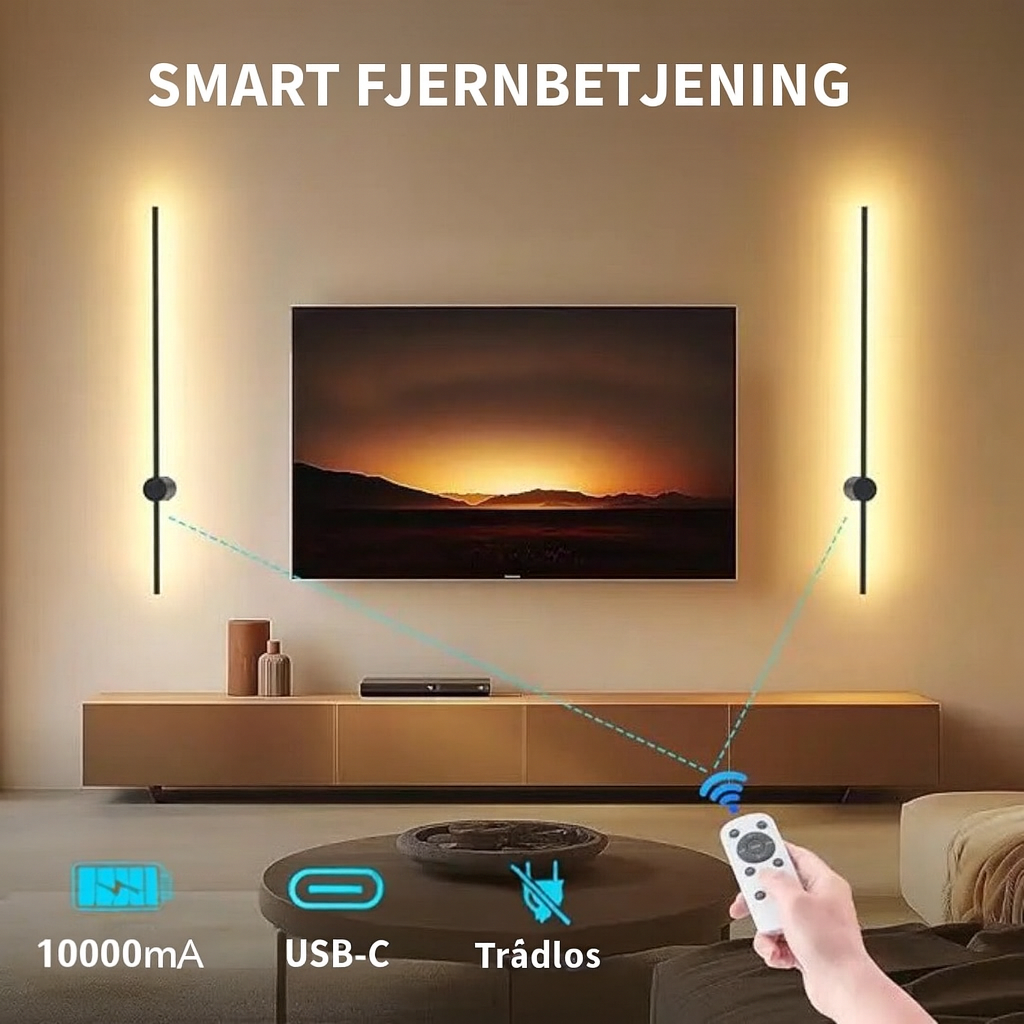 Trådløs Væglampe med Moderne Design